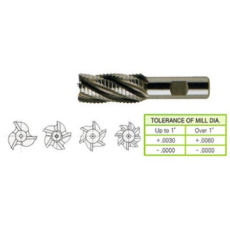 Yg-1 Tool 8 Flute Regular Length Coarse Pitch Rougher 8% Cobalt 60484